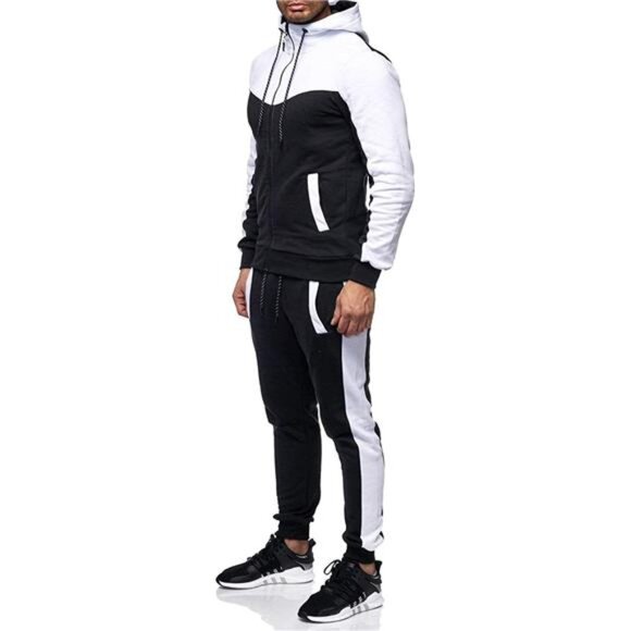 Track Suits for Men Set Full Zip Sweatsuit Outdoor Jogging Men Tracksuits - Picture 2 of 5